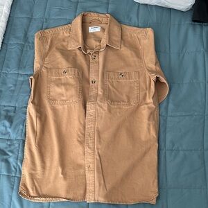 Old Navy Men's Casual Tan Button Down Shirt